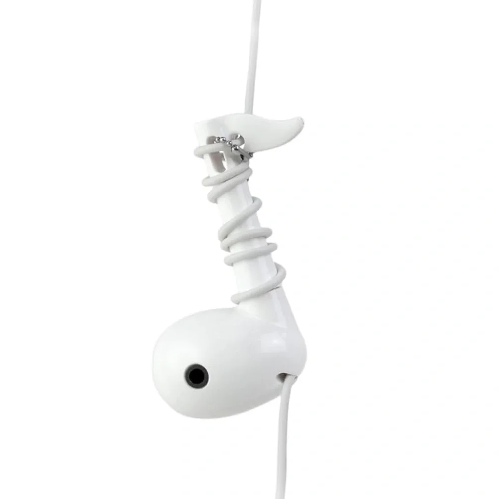 Kikkerland US42-W Note Share Splitter Cord Wrap Wired Headsets Black